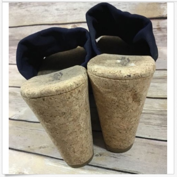 Lucky Brand Slip On Cork Platform Wedge Heel 9.5 M - Picture 5 of 7